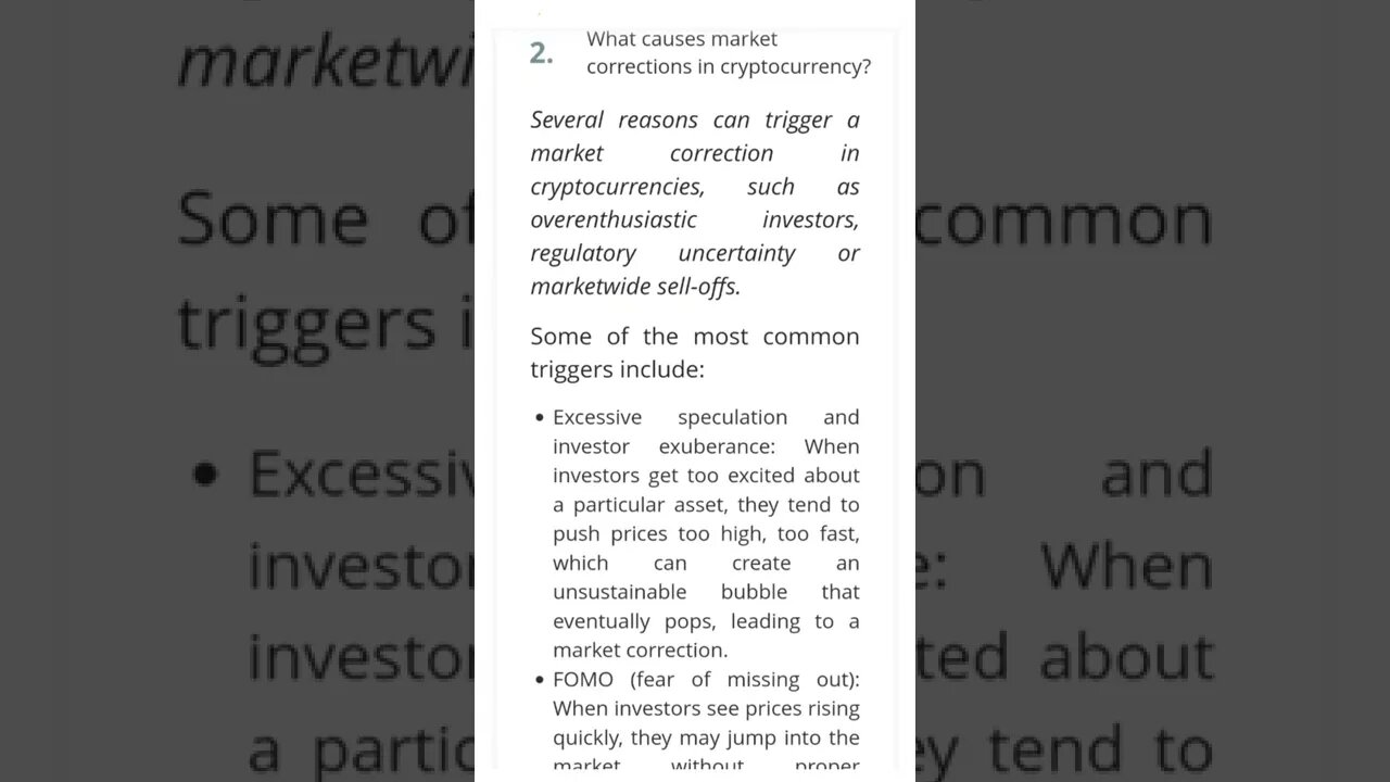 What Causes Market Corrections In Cryptocurrency? #cryptomash @Hashoshi4 @CryptoCasey @Finematics