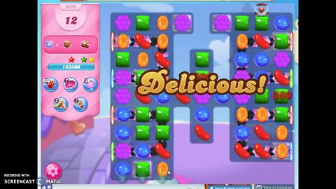Candy Crush Level 2272 Audio Talkthrough, 3 Stars 0 Boosters