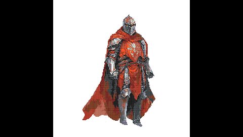 MEDIEVAL KNIGHT Cross Stitch Pattern by Welovit Cross Stitch | welovit.net | #welovit #crossstitch