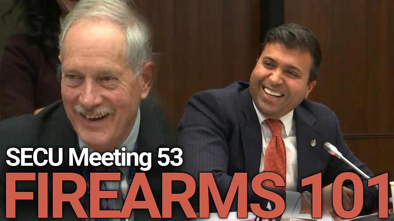 SECU Meeting 53: FIREARMS 101 (Liberals Learn About Guns)