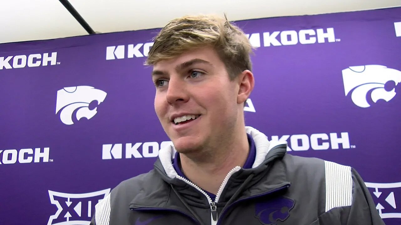 Kansas State Football | Will Howard Postgame Interview | K-State 48, West Virginia 31