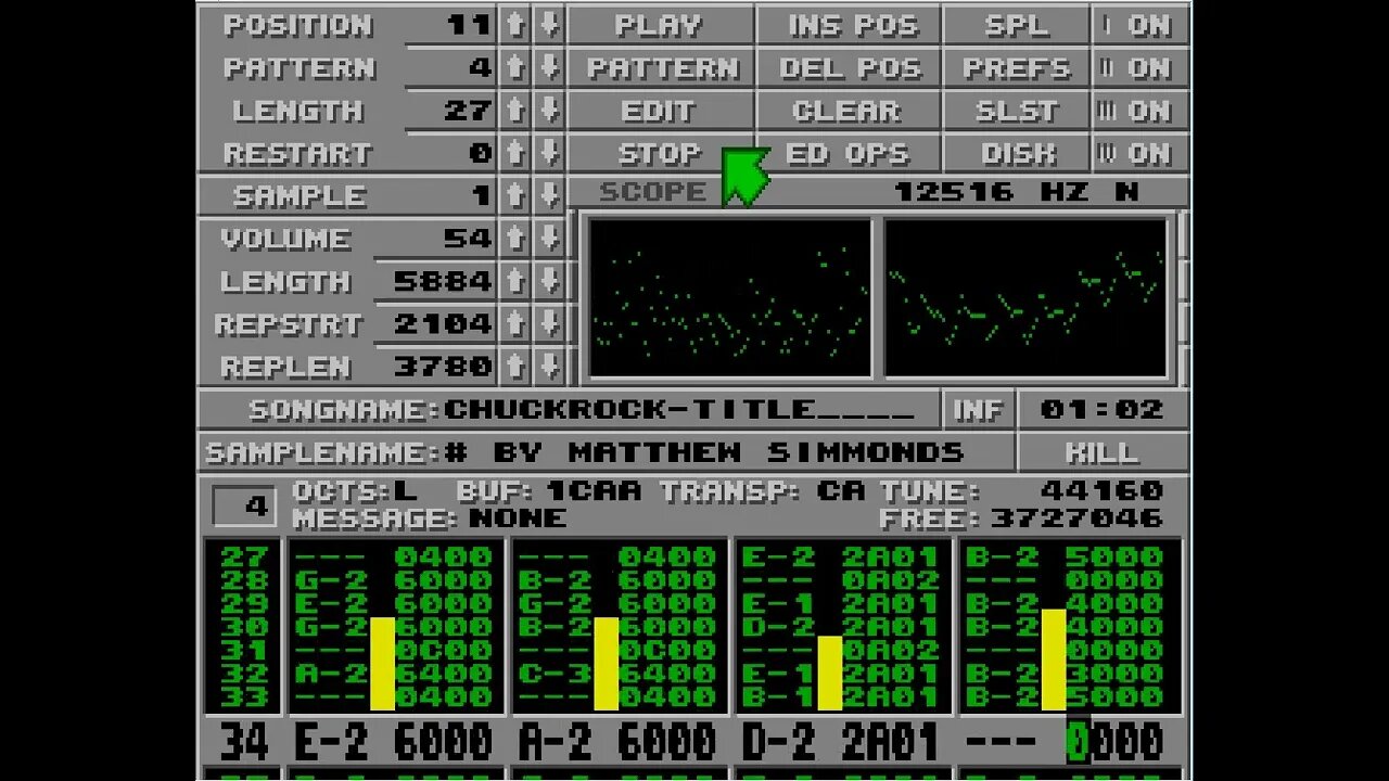 Atari ST Protracker Mods - Chuck Rock