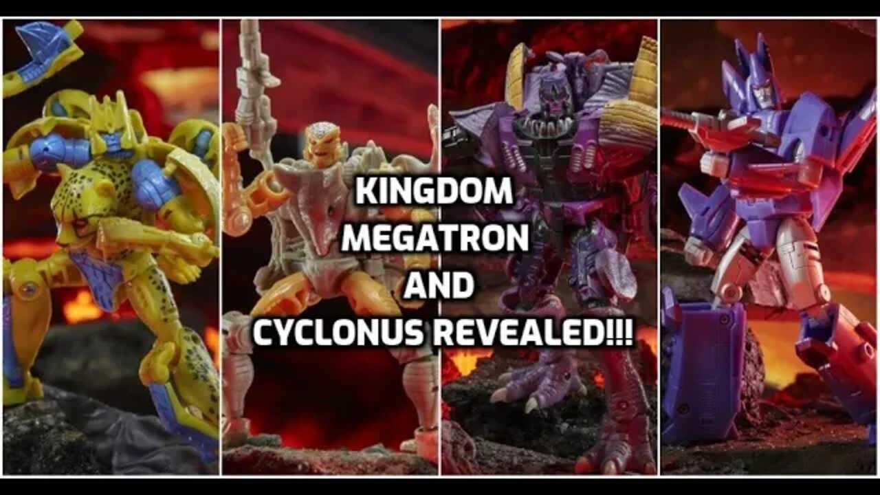 TRANSFORMERS WAR FOR CYBERTRON KINGDOM LEADER CLASS MEGATRON AND CYCLONUS REVEALED! - NINJA KNIGHT