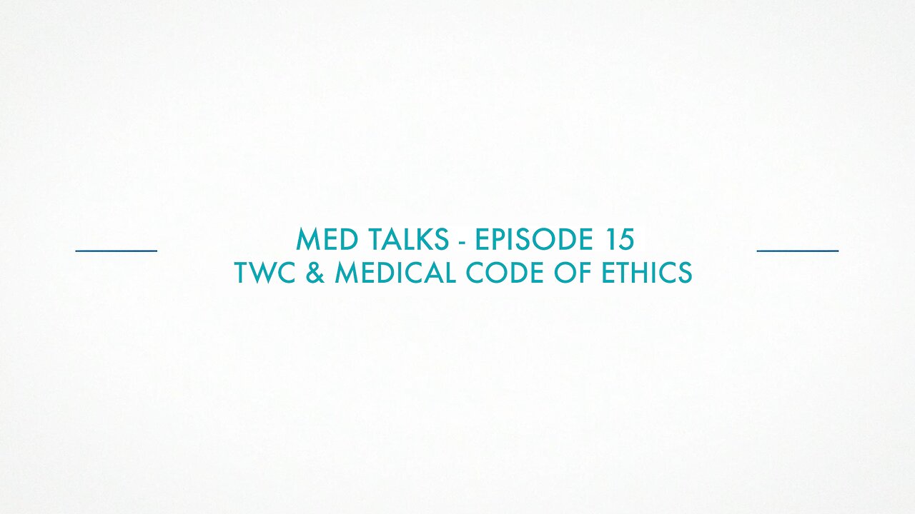 Med Talk Episode 15 - The Wellness Company & Medical Code of Ethics with Dr. Richard Amerling