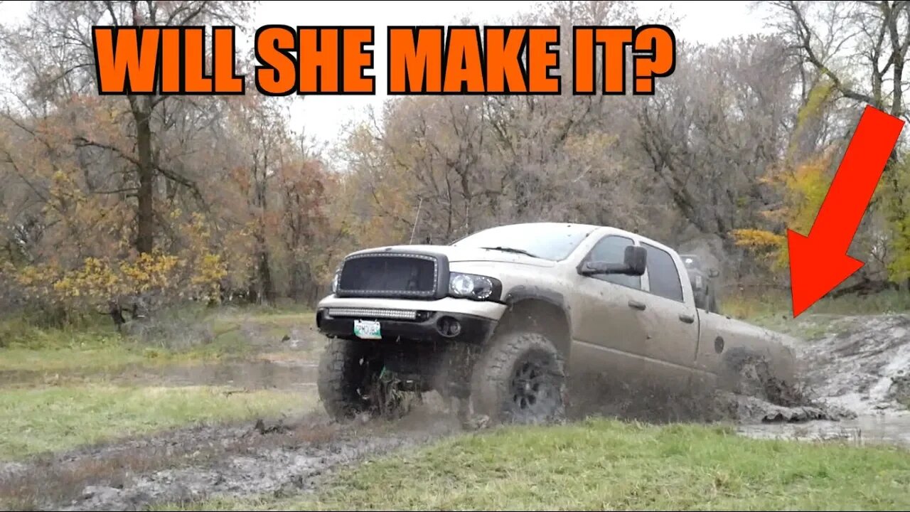 MUDDING WITH LIFTED TRUCKS IN THE BEST MUD! *DAILY DRIVERS*