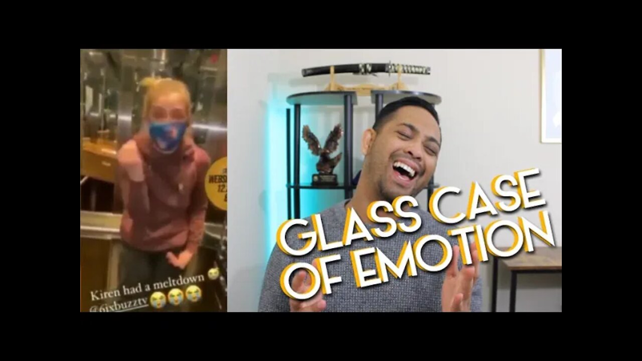 REACTION -- Young Woman's Elevator MASK Meltdown (Glass Case of Emotion) | CBM EP 02 #Shorts