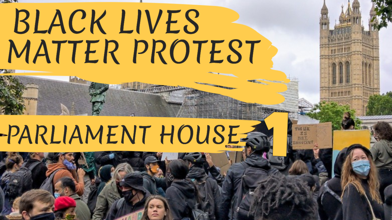 BLM PROTEST PARLIAMENT SQUARE - LONDON, ENGLAND - 6TH JUNE 2020