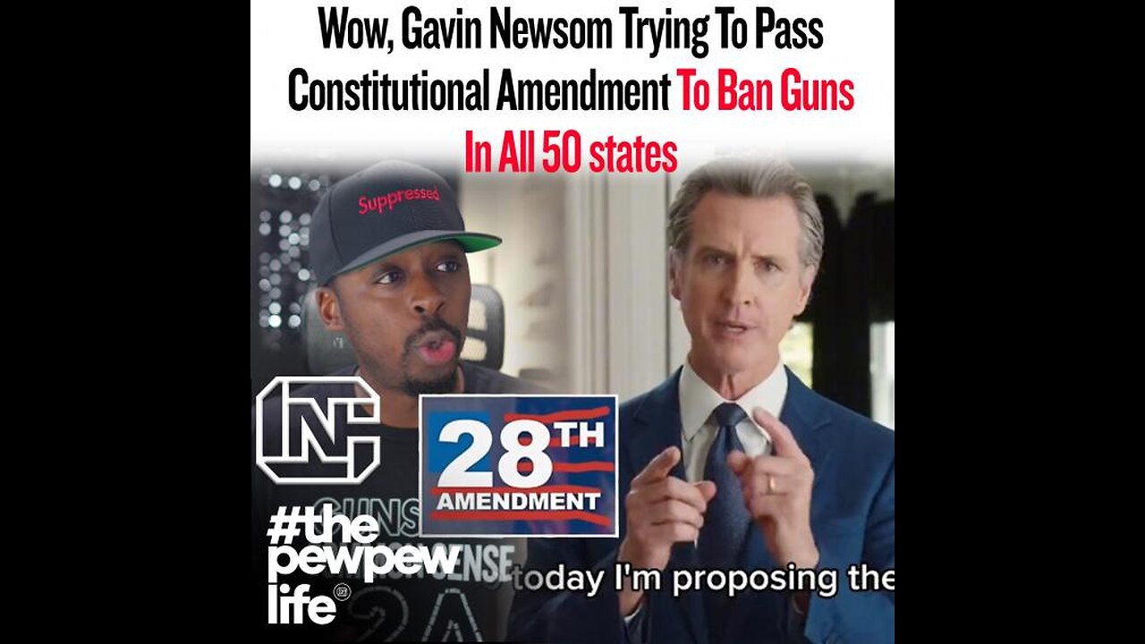 Wow, Gavin Newsom Trying To Pass Constitutional Amendment To Ban Guns In All 50 states 6-8-23 Colion