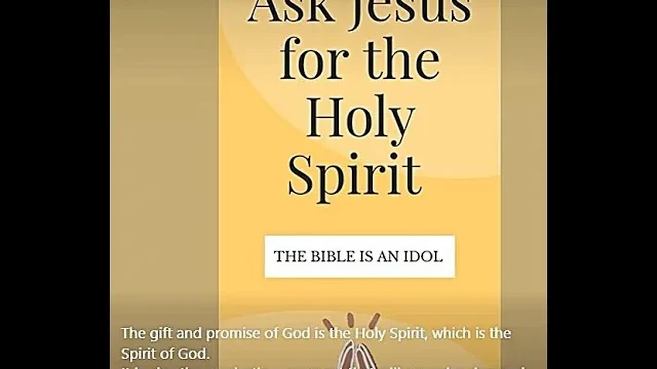 ASK JESUS FOR THE HOLY SPIRIT