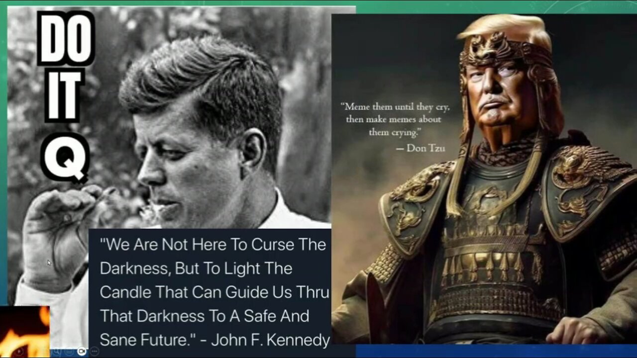 Q ~ DARK to LIGHT- JFK & President Trump - Q & MSM WWG1WGA