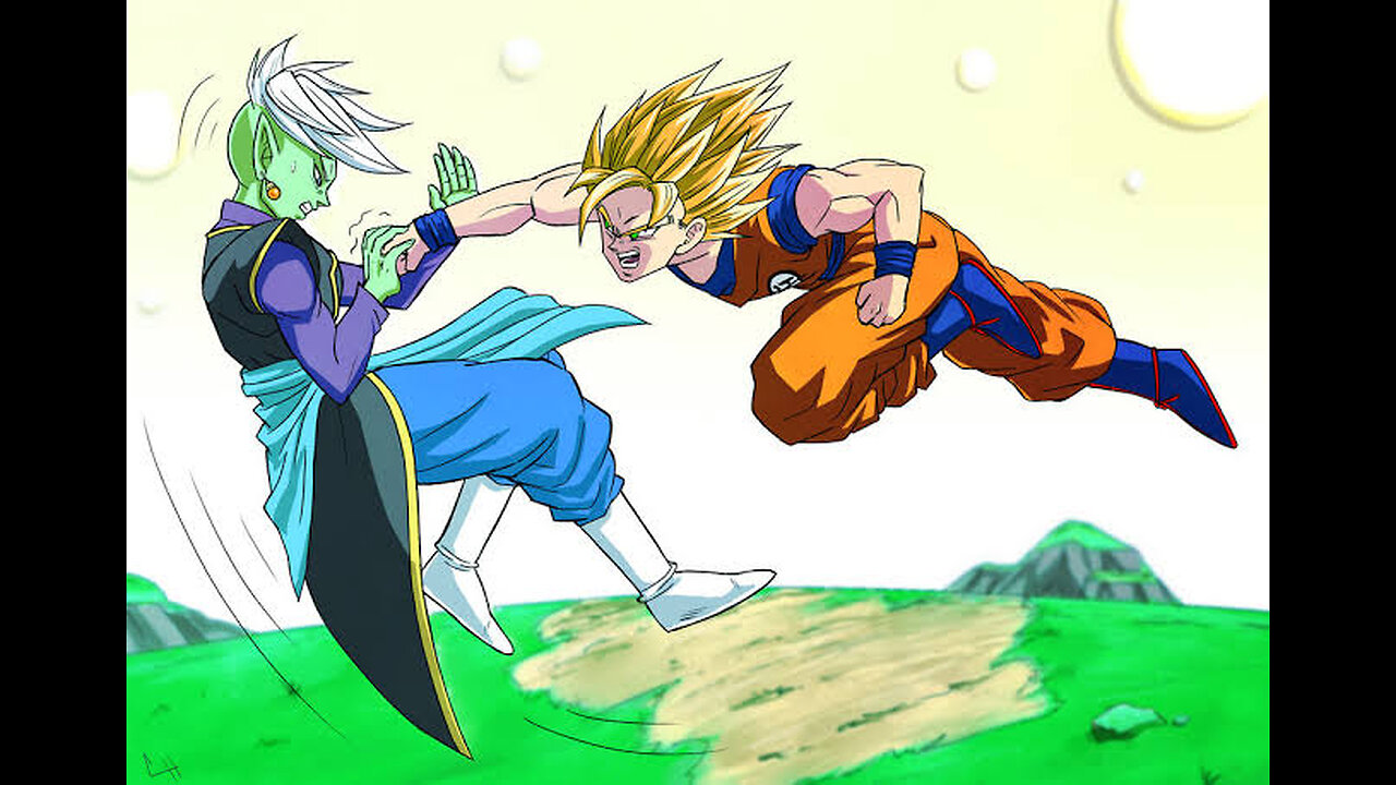 Goku meets zamasu first time