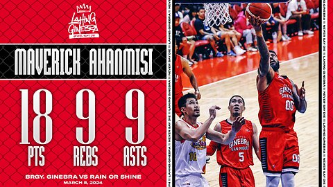 Maverick Ahanmisi Highlights [Brgy. Ginebra vs Rain or Shine | Mar. 8, 2024]