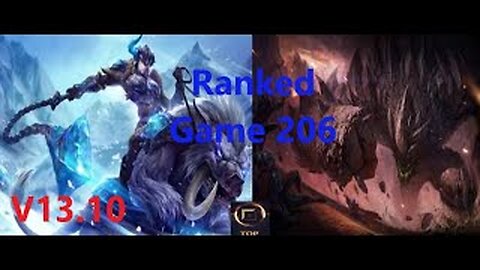 Ranked Game 206 Sejuani Vs Malphite Top League Of Legends V13.10