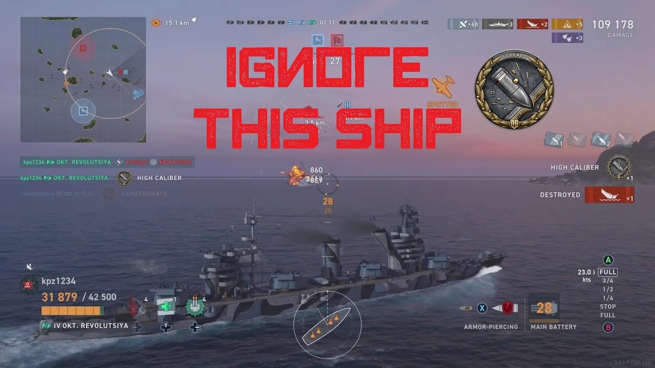 Ignore This Ship (Oktyabrskaya Revolutsiya Gameplay Review in World of Warships Legends)