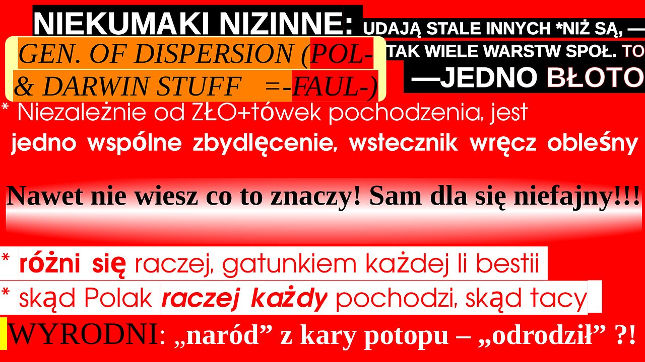 NIEKUMAKI NIZINNE – CO UDAJĄ STALE INNYCH *NIŻ SĄ,—TAK WIELE WARSTW SPOŁ. TO —JEDNO BŁOTO #hipokryci