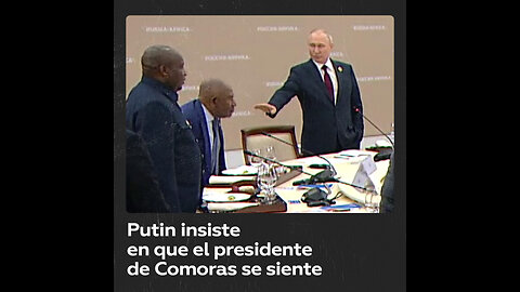 Putin persiste para que el mandatario de Comoras no se levante