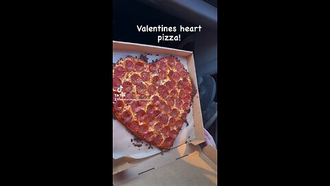 Valentines heart pizza!