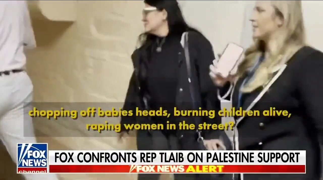 Rep Tlaib is SILENT When Confronted On Hamas Terrorism