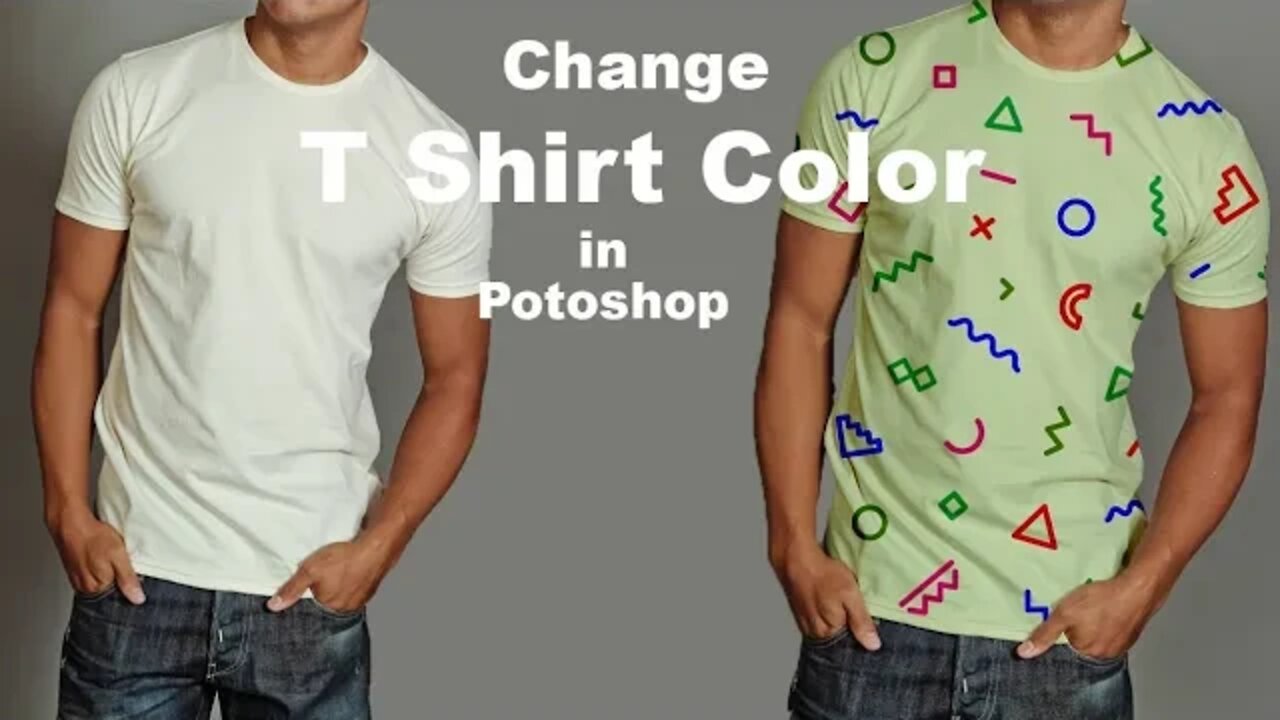 How Change T Shirt Color and pattern in Adobe Photoshop | #adobephotoshop | Designing Guru