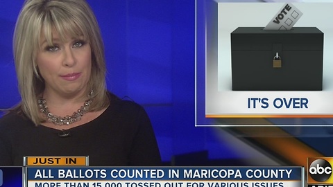 All Maricopa County ballots counted weeks after election