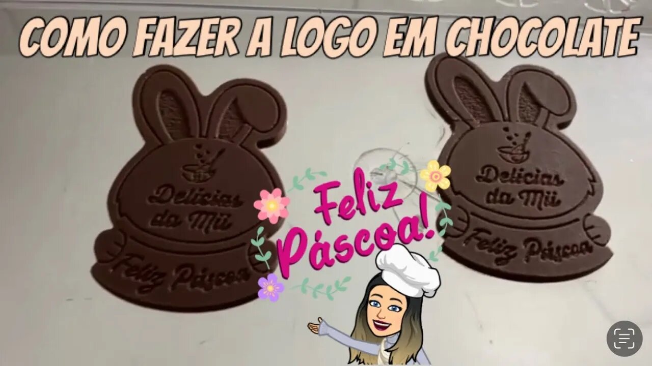 Como fazer sua Logo Personalizada em Chocolate 🍫 - Assim você se destaca 🤩🤩