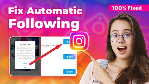 🚫👣 How to Fix Automatic Following in Instagram🚀🔄