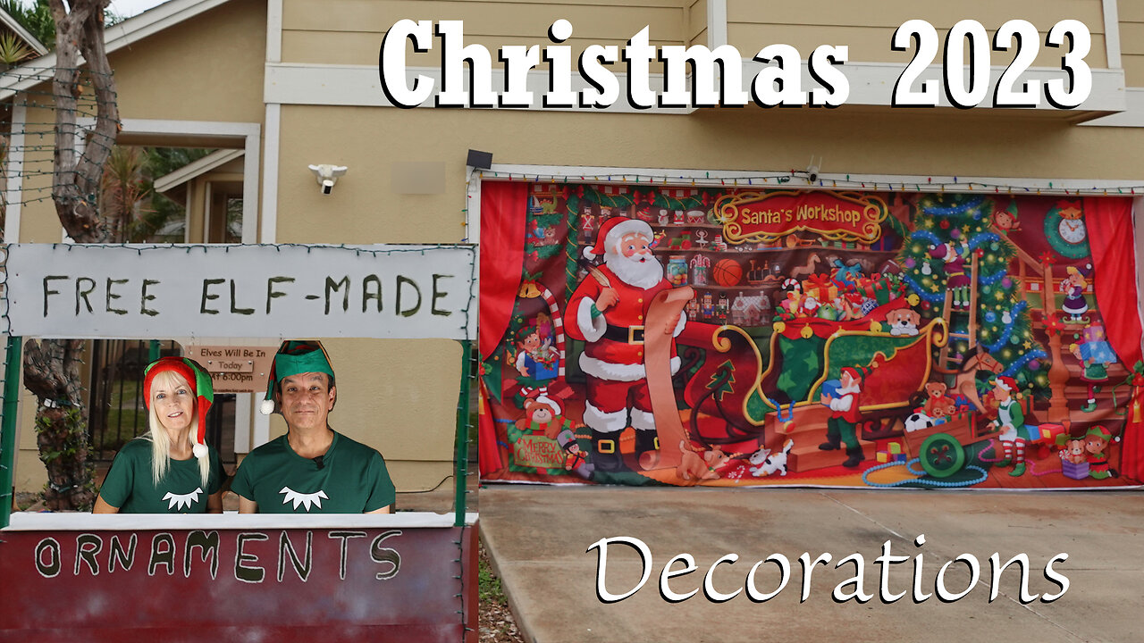 Festive Wonderland: DIY Christmas 2023 Decorations & Ornament Giveaway Booth!
