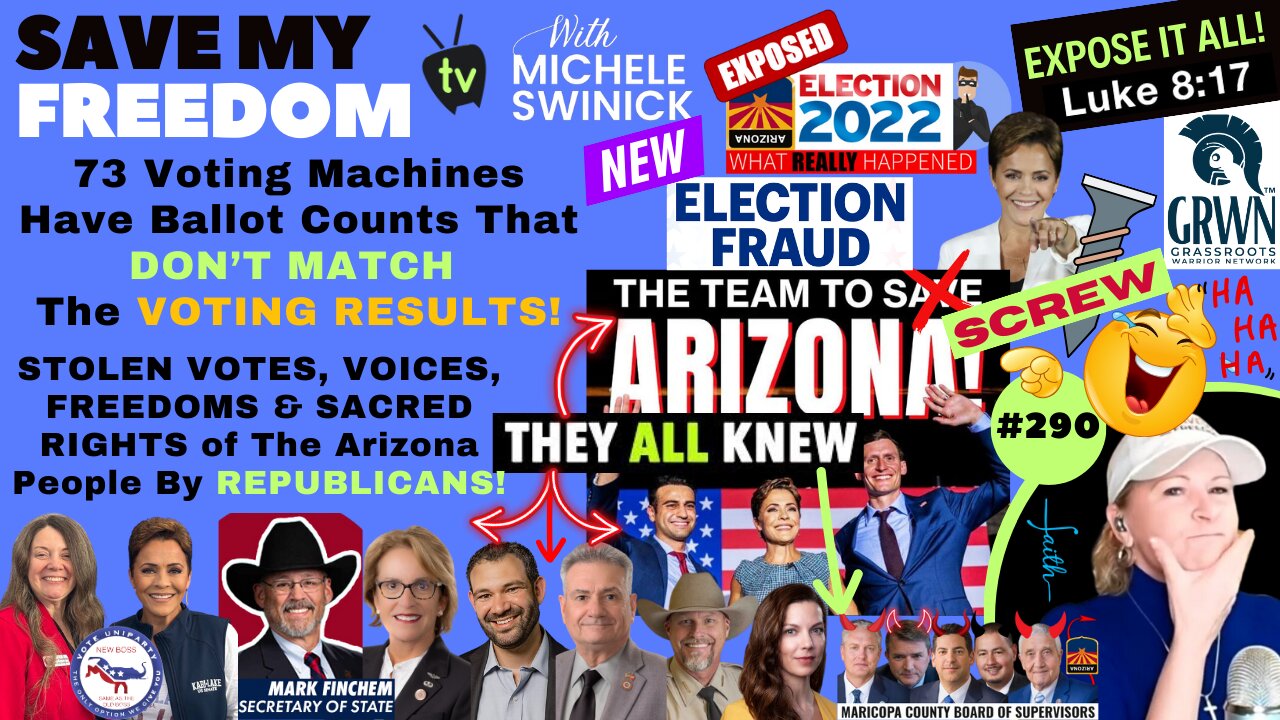 #290 NEW Maricopa County Election FRAUD: 73 Voting Machine Ballot Counts DON’T MATCH Voting RESULTS!