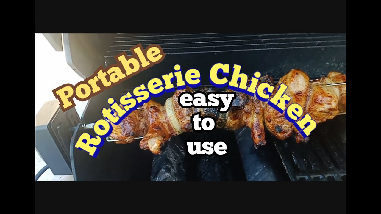 portable rotisserie delicious chicken easy to use