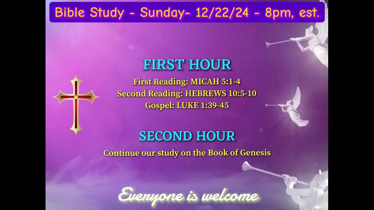 Bible Study with Bishop James Long, D. Min
