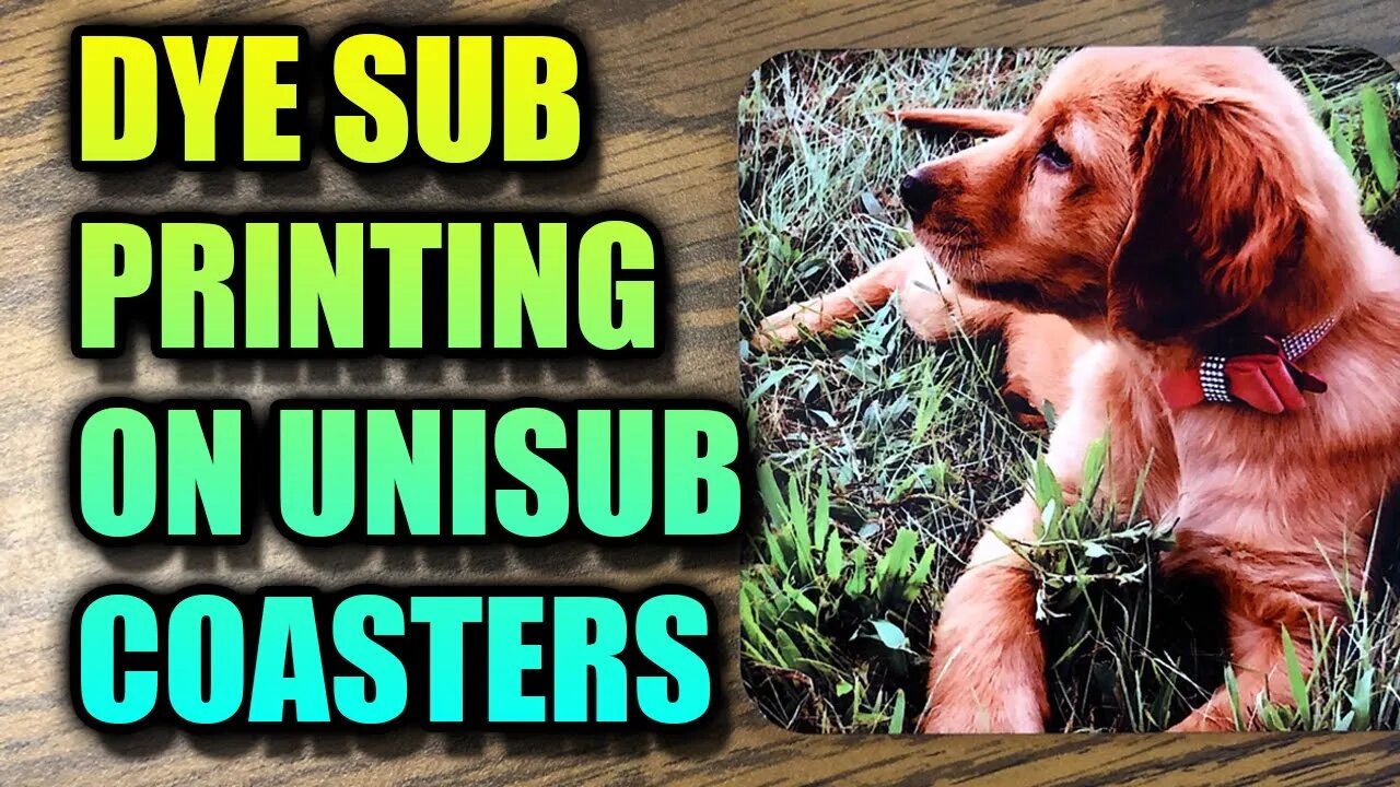 How to do Dye Sublimation on Hardboard UniSub Coasters (Big Holiday Seller)