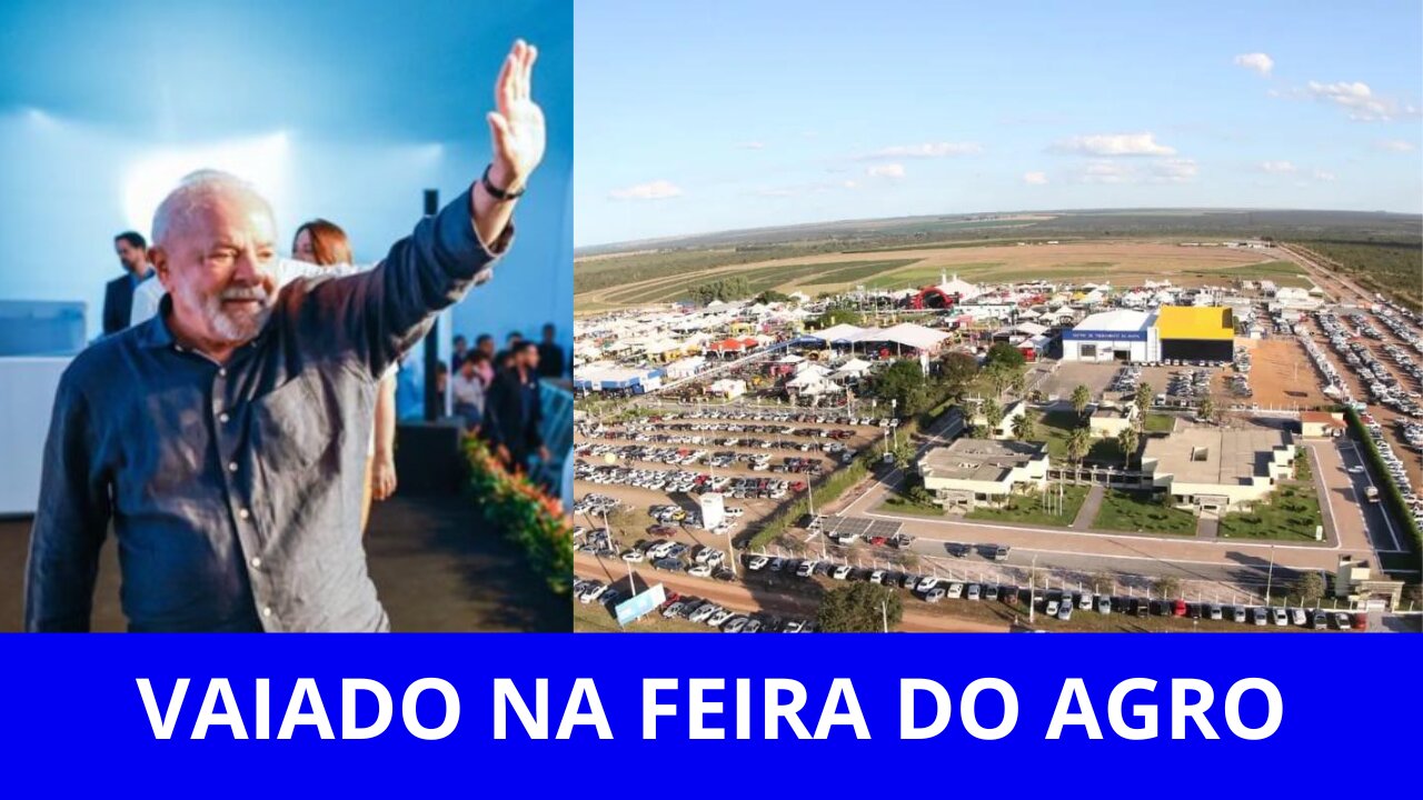 Lula foi vaiado na Feira do Agro na Bahia!