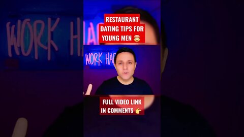 RESTAURANT DATING TIPS FOR YOUNG MEN 🤯 #shorts