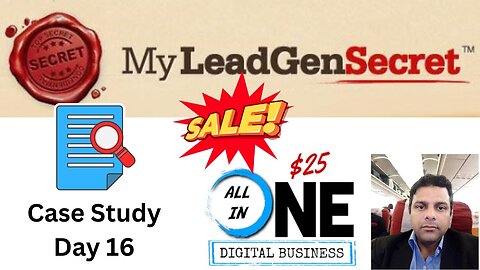 Day 16 $1000 Per Month Case Study My $25 All In One Business My Lead Gen Secret