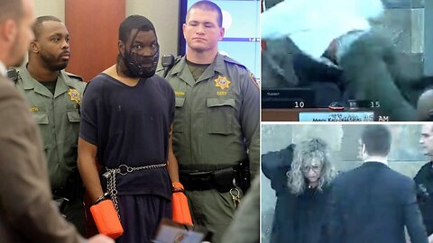 Felon who Attacked Judge back in Court Like a CAGED ANIMAL in front of Same Judge