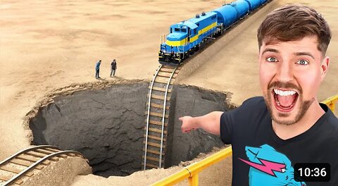 Train Vs Giant Pit