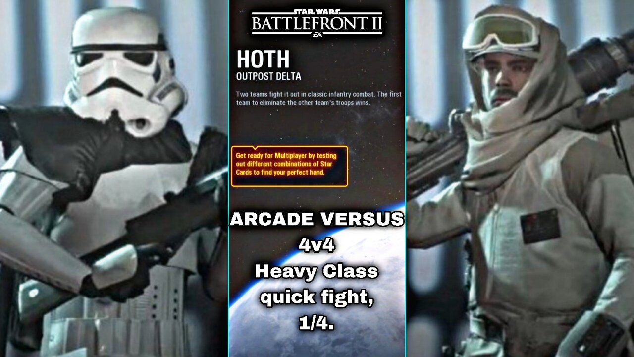 XB1 Star Wars Battlefront 2 G299, 2P local splitscreen Arcade on Outpost Delta, Heavy Class!