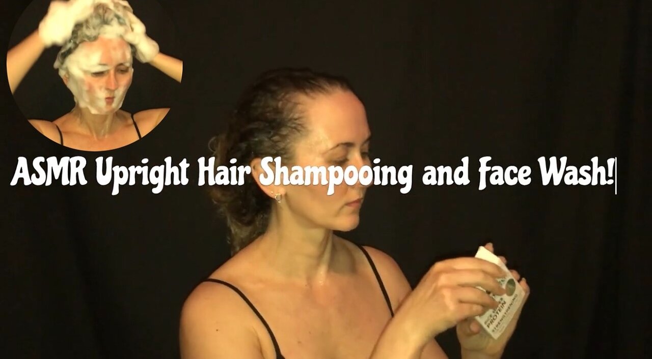 ASMR Hair Shampooing and Face Wash 🧼