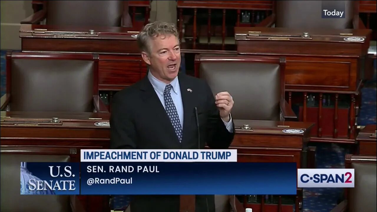 Sen. Rand Paul on the Impeachment Trial - Jan. 26, 2021