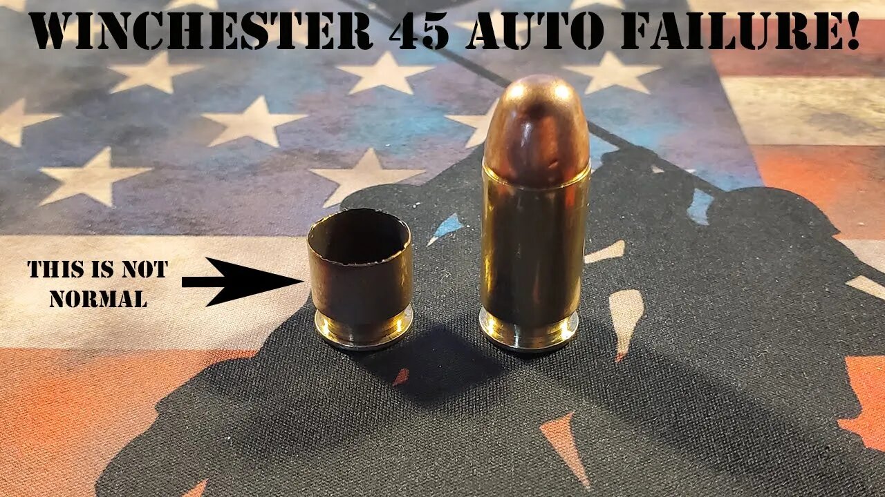 Winchester 45 Auto FAILURE (Featuring the FNX 45 Tactical) BAD AMMO?
