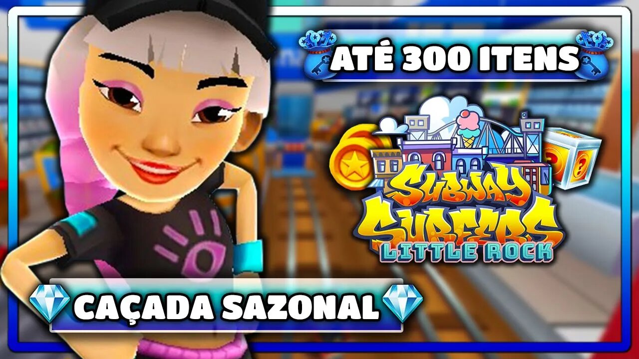 Subway Surfers Little Rock | Caçada Sazonal até 300 Itens