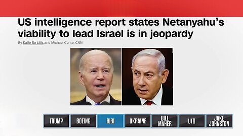 Biden Intel Report: Netanyahu Regime Near Collapse