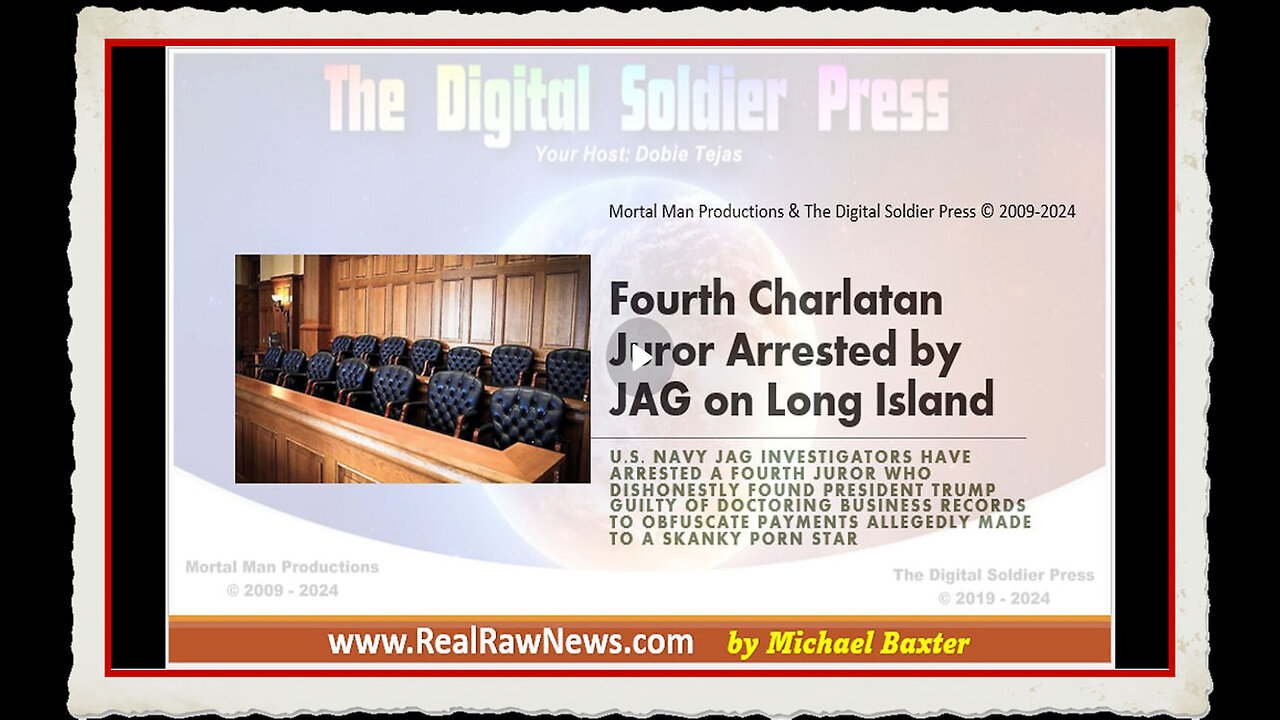 4th of 11 Charlatan Jurors Arrested by JAG on Long Island