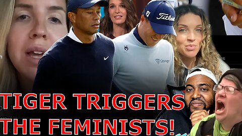 Feminist MELT DOWN Crying Misogyny Over Tiger Woods Giving Justin Thomas A Tampon As A Joke