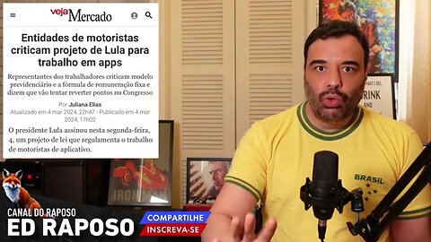 Ed Raposo comenta polêmica na regulamentação dos aplicativos