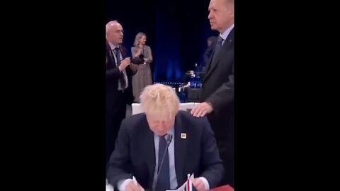 President Erdogan of Turkey trolls UK Prime Minister Boris Johnson twice at NATO summit in Madrid