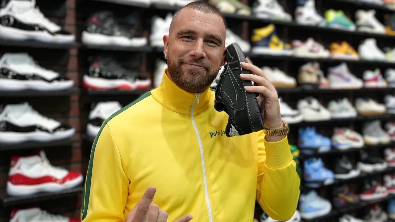 Travis Kelce Goes Shopping For Sneakers With CoolKicks