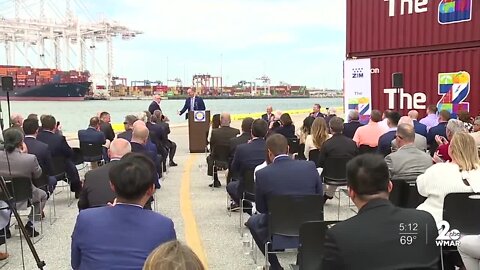Gov. Hogan welcomes new shipping line to bring more business to Baltimore