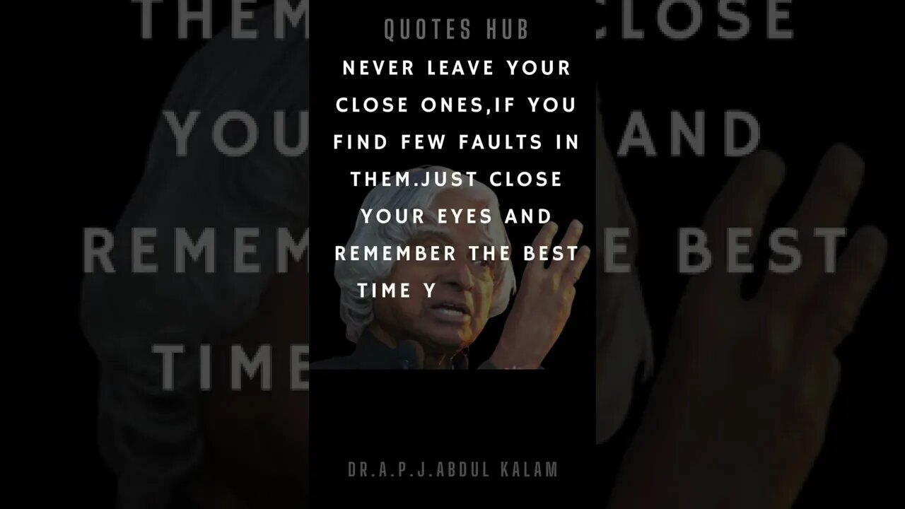 One of the Most Inspiring Quotes from APJ Abdul Kalam || #quotes || #shorts