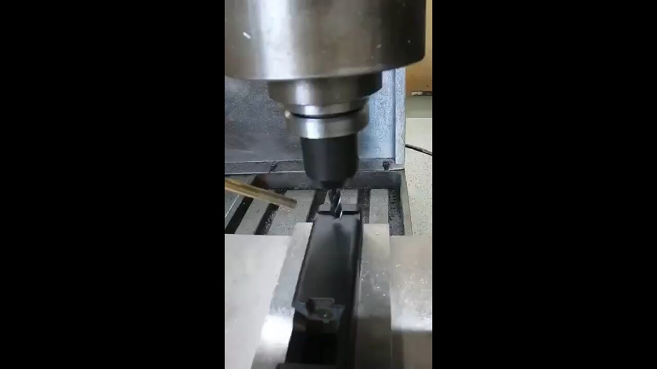 Optic cutting a slide with our CNC